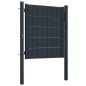Preview: Zauntor PVC und Stahl 100x101 cm Anthrazit  
