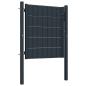 Preview: Zauntor PVC und Stahl 100x101 cm Anthrazit  
