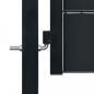 Preview: Zauntor PVC und Stahl 100x204 cm Anthrazit