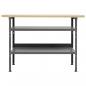 Preview: Werkbank Grau 120×60×85 cm Stahl 
