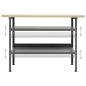 Preview: Werkbank Grau 120×60×85 cm Stahl 