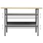 Preview: Werkbank Grau 120×60×85 cm Stahl 