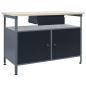 Preview: Werkbank Schwarz 120x60x85 cm Stahl