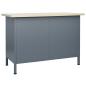 Preview: Werkbank Schwarz 120x60x85 cm Stahl