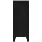 Preview: Lagerschrank Industrial Schwarz 90x40x100 cm Stahl