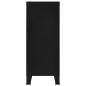 Preview: Lagerschrank Industrial Schwarz 90x40x100 cm Stahl