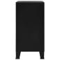 Preview: Lagerschrank Industrial Schwarz 75x40x80 cm Stahl