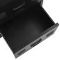 Preview: Schreibtisch Schubladen Industriell Schwarz 120x55x75cm Stahl