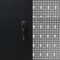 Preview: Wand-Werkzeugschrank Industrie-Stil Metall Grau und Schwarz