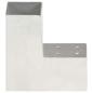 Preview: Pfostenverbinder 4 Stk. L-Form Verzinktes Metall 81 x 81 mm
