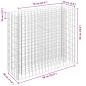 Preview:  Gabionen-Hochbeet Verzinkter Stahl 90×30×90 cm