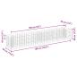 Preview: Gabionen-Hochbeet Verzinkter Stahl 180×30×30 cm