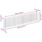 Preview:  Gabionen-Hochbeet Verzinkter Stahl 360×30×90 cm