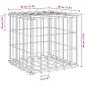 Preview: Würfel-Gabionen-Hochbeet Stahldraht 30x30x30 cm