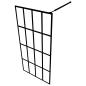 Preview: Duschwand für Walk-in Dusche Mattes Sicherheitsglas 100x195 cm