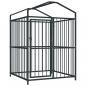 Preview: Outdoor-Hundezwinger mit Überdachung 120x120x150 cm