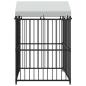 Preview: Outdoor-Hundezwinger mit Überdachung 120x120x150 cm
