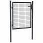 Preview: Mesh-Gartentor Verzinkter Stahl 100 x 125 cm Grau