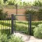 Preview: Mesh-Gartentor Verzinkter Stahl 100 x 125 cm Grau