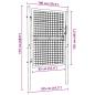 Preview: Mesh-Gartentor Verzinkter Stahl 100 x 175 cm Grau