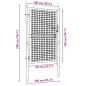 Preview: Mesh-Gartentor Verzinkter Stahl 100 x 200 cm Grau