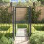 Preview: Mesh-Gartentor Verzinkter Stahl 100 x 225 cm Grau