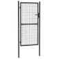 Preview: Mesh-Gartentor Verzinkter Stahl 100 x 225 cm Grau