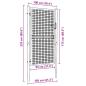 Preview: Mesh-Gartentor Verzinkter Stahl 100 x 225 cm Grau