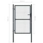 Preview: Mesh-Gartentor Verzinkter Stahl 100 x 250 cm Grau
