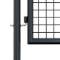 Preview: Mesh-Gartentor Verzinkter Stahl 100 x 250 cm Grau