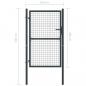 Preview: Mesh-Gartentor Verzinkter Stahl 100 x 250 cm Grau