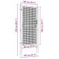 Preview: Mesh-Gartentor Verzinkter Stahl 100 x 250 cm Grau