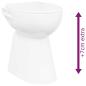 Preview: Hohe Spülrandlose Toilette Soft-Close 7 cm Höher Keramik Weiß 