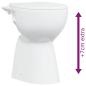 Preview: Hohe Spülrandlose Toilette Soft-Close 7 cm Höher Keramik Weiß 