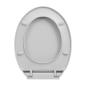Preview: Toilettensitz mit Absenkautomatik Hellgrau Oval