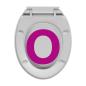 Preview: Toilettensitz mit Absenkautomatik Hellgrau Oval