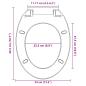 Preview: Toilettensitz mit Absenkautomatik Quick-Release Beige Oval