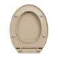 Preview: Toilettensitz mit Absenkautomatik Quick-Release Beige Oval