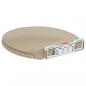 Preview: Toilettensitz mit Absenkautomatik Quick-Release Beige Oval