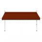 Preview: Einziehbare Markise Handbetrieben 350 cm Orange und Braun