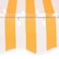 Preview: Einziehbare Markise Handbetrieben mit LED 150 cm Weiß Orange