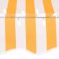 Preview: Einziehbare Markise Handbetrieben mit LED 150 cm Weiß Orange