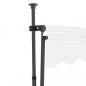 Preview: Einziehbare Markise Handbetrieben mit LED 150 cm Creme
