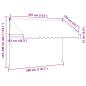 Preview: Einziehbare Markise Handbetrieben mit LED 300 cm Creme