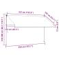 Preview: Einziehbare Markise Handbetrieben mit LED 350 cm Creme