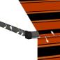 Preview: Einziehbare Markise Handbetrieben mit LED 250 cm Orange Braun