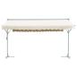 Preview: Freistehende Markise 500x300 cm Creme