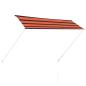 Preview: Einziehbare Markise 300×150 cm Orange und Braun