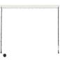 Preview: Einziehbare Markise mit LED 300×150 cm Creme