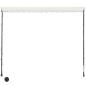 Preview: Einziehbare Markise mit LED 350×150 cm Creme